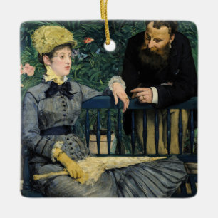 Ornamento De Cerâmica Edouard Manet - No Conservatório
