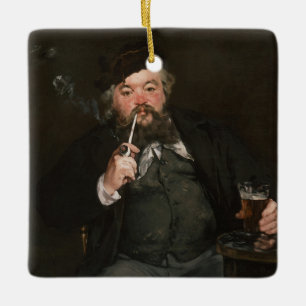 Ornamento De Cerâmica Edouard Manet - Um Bom Copo de Cerveja / Le bon bo