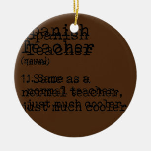 Ornamento De Cerâmica Educador de Ensino de Definição de Professores Esp