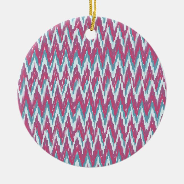 Ornamento De Cerâmica efeito zigzag ikat12.ai (Frente)
