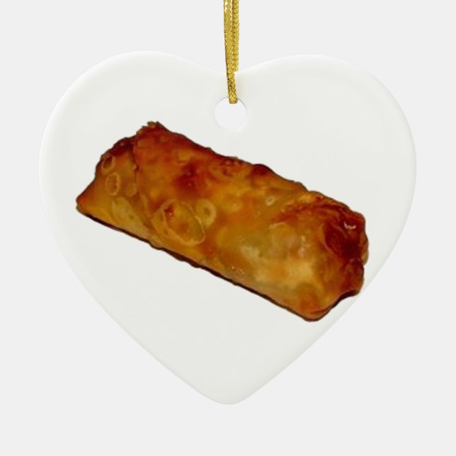 Ornamento De Cerâmica Eggroll (Frente)