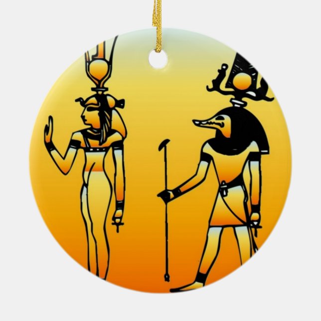 Ornamento De Cerâmica egípcio (Traseira)