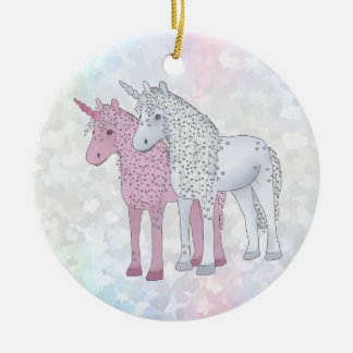 Ornamento De Cerâmica Einhörner