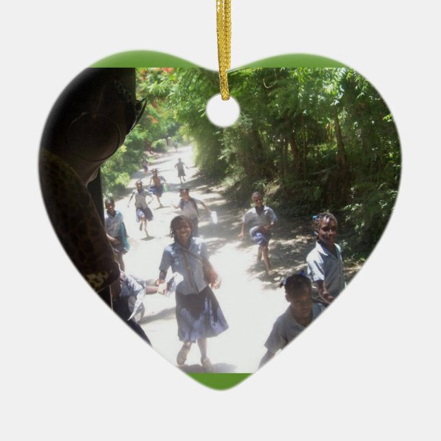 Ornamento De Cerâmica Eis porque nós vamos! (Frente)