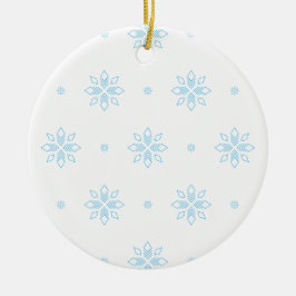 Ornamento De Cerâmica Eiskristalle em blau