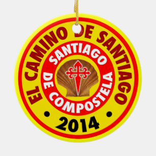 Ornamento De Cerâmica EL Camino De Santiago 2014