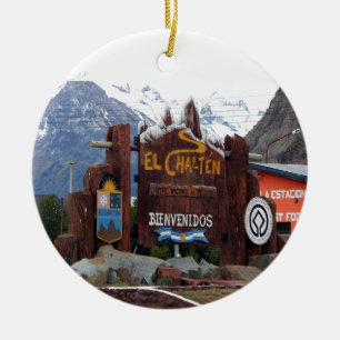 Ornamento De Cerâmica EL Chalten, Patagonia, Argentina