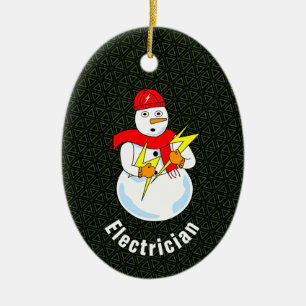 Ornamento De Cerâmica Eleatra Snowman