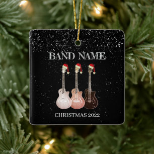 Ornamento De Cerâmica Electric Guitars Band Personalized
