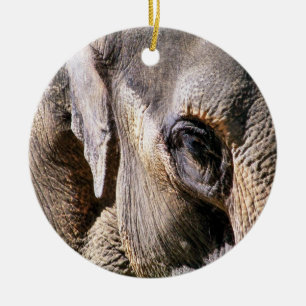 ORNAMENTO DE CERÂMICA ELEFANTE