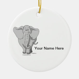 Ornamento De Cerâmica Elefante - Masculino