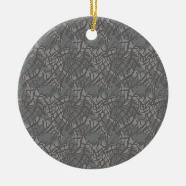 Ornamento De Cerâmica Elefante-padrão (Frente)