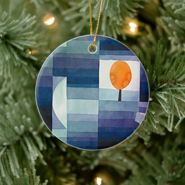 Ornamento De Cerâmica Elegância do eterno: O Harbinger do outono (Árvore)