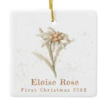 Elegant Baby First Christmas Edelweiss