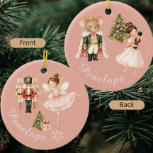 Elegante Bailarina de Nutcracker em Aquarela Balle