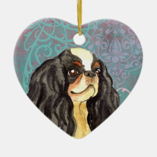 Ornamento De Cerâmica Elegante English Toy Spaniel