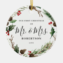 Elegante Greenery de Natal Sr. & Sra.