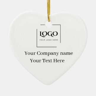 Ornamento De Cerâmica Elegante modelo de logotipo personalizado