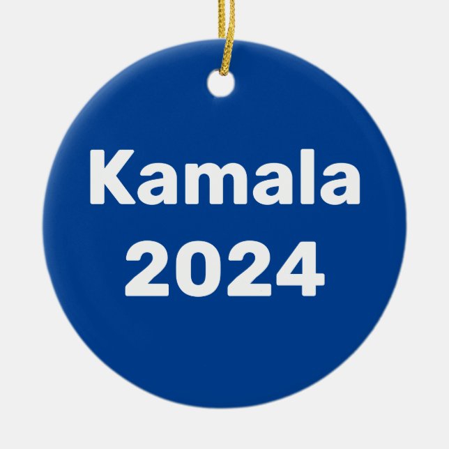 Ornamento De Cerâmica Eleições Presidenciais De Kamala 2024 (Frente)