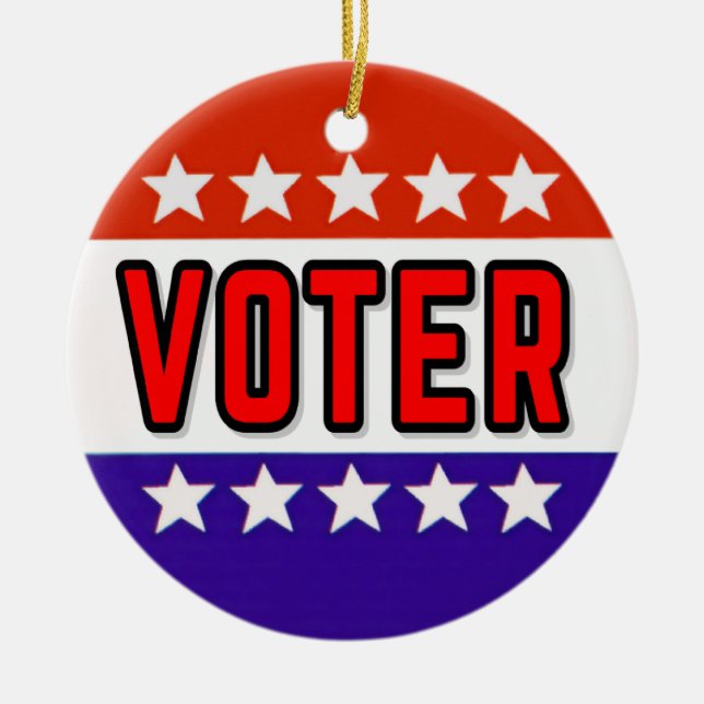 Ornamento De Cerâmica Eleitor (Frente)