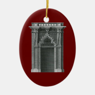 Ornamento De Cerâmica Elemento Arquitetônico Antigo, Portal Gótico