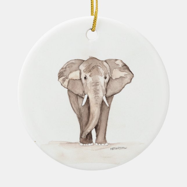 Ornamento De Cerâmica elephant ornament (Frente)
