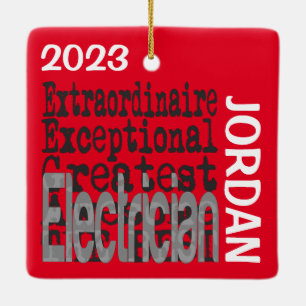 Ornamento De Cerâmica Eletricidade Extraordinária PERSONALIZADA