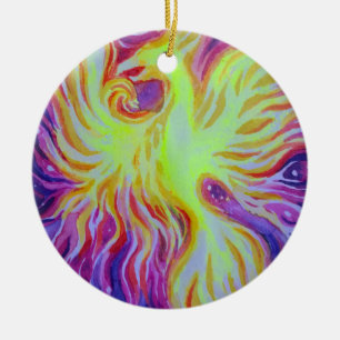 Ornamento De Cerâmica Elevação de uma Phoenix