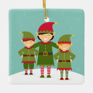 Ornamento De Cerâmica Elf