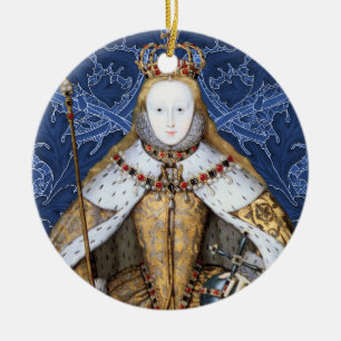Ornamento De Cerâmica Elizabeth Tudor, Rainha da Inglaterra