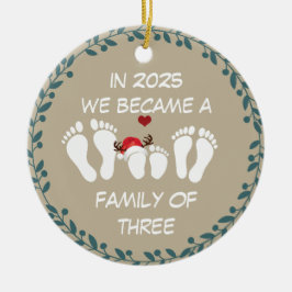 Ornamento De Cerâmica Em 2025 nos tornamos uma família de três