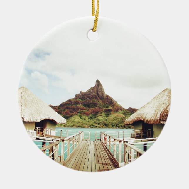 Ornamento De Cerâmica Em Bora Bora (Frente)