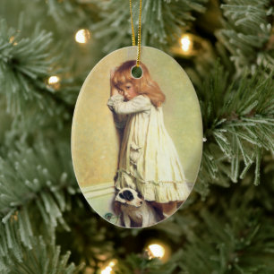 Ornamento De Cerâmica Em desgraça por Charles Burton Barber, Vintage Art