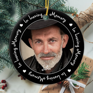 Ornamento De Cerâmica Em Memória Adormecida Foto De Guarda De Natal Pret