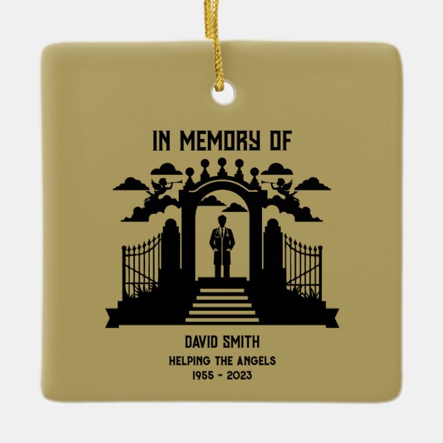 Ornamento De Cerâmica Em Memória Cantoras do Funeral (Frente)