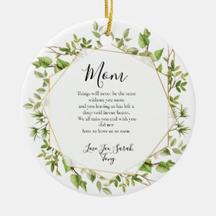 Ornamento De Cerâmica Em memória de alguém amado