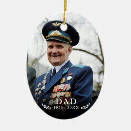 Ornamento De Cerâmica Em memória de amor | Nome da Cotação Fotográfica