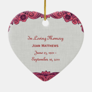 Ornamento De Cerâmica Em nosso vintage vermelho V5 do tributo memorável