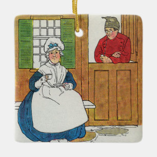 Ornamento De Cerâmica Em uma casa em Fife viveu um homem e sua esposa