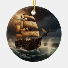 Ornamento De Cerâmica Embarcação submersível de vapor