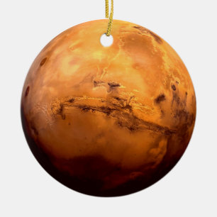 Ornamento De Cerâmica Embarque o Cosmos em Estilo: Mars Mystique