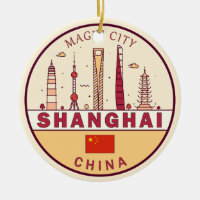 Emblem Skyline Cidade de Xangai China