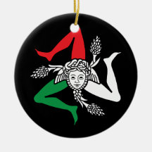 Emblema da Medusa Trinacria Siciliana Tema Italian