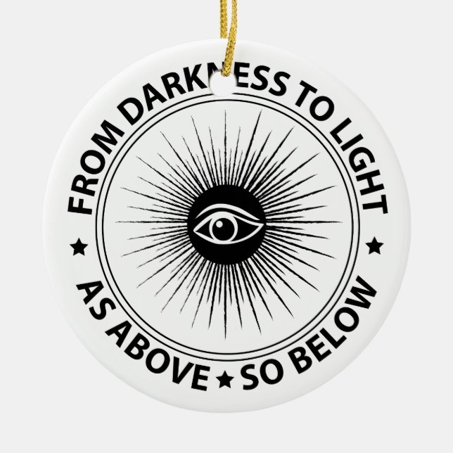 Ornamento De Cerâmica Emblema de Freemasonry (Frente)