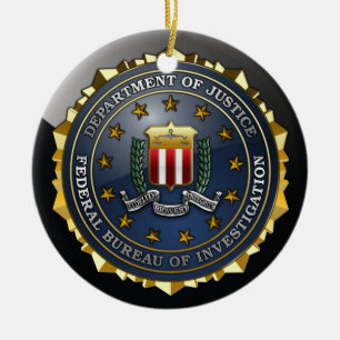 Ornamento De Cerâmica Emblema do FBI