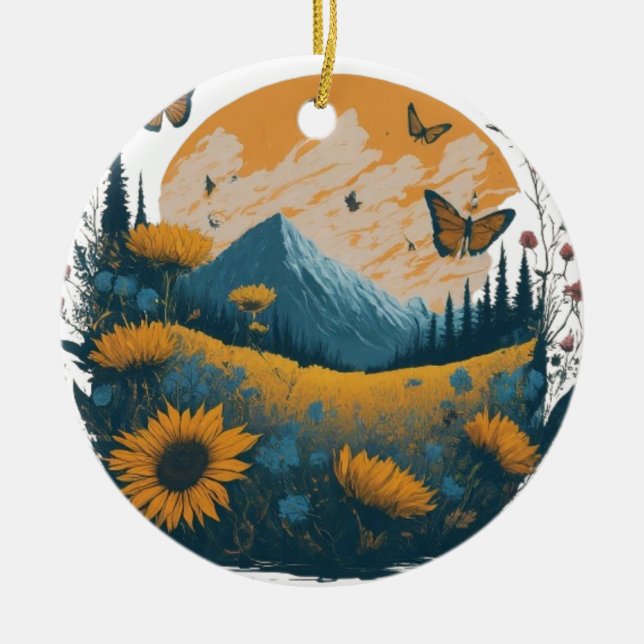 Ornamento De Cerâmica Embraço da Natureza (Frente)