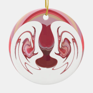 Ornamento De Cerâmica Embres da Terra: Tapeçaria Texturizada da África