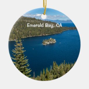 Ornamento De Cerâmica Emerald Bay com o Lago Tahoe