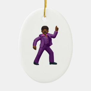 Ornamento De Cerâmica Emoji Dancing Man