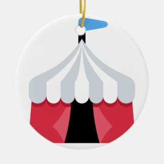 Ornamento De Cerâmica Emoji Twitter - Circus Tent
